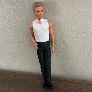 Barbie 2012 Mattel Ken Groom Doll Pink Bow tie